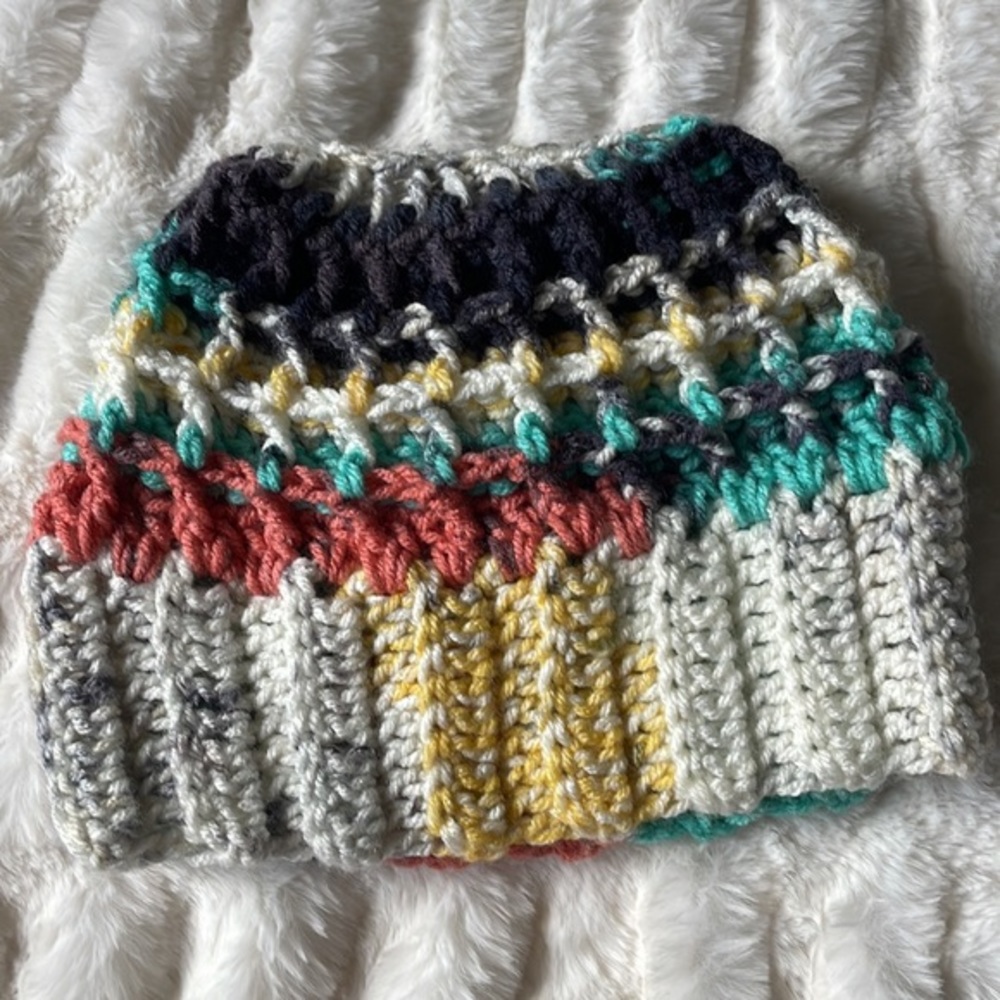 Handmade Knitted Beanie - Picture 2 of 5